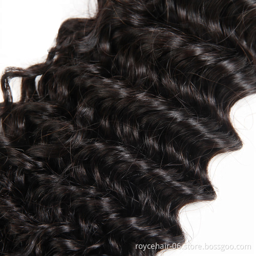 China Human Hair 3 Bundles Peruvian Deep Wave Curly